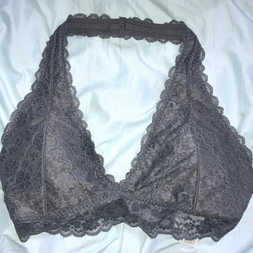 Grey bralette.